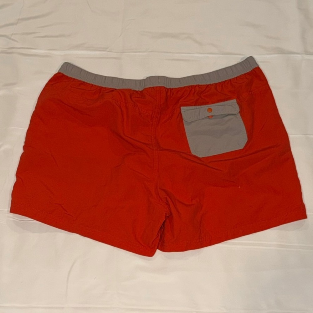 L.L. Bean Pull-on Shorts Mens Large Coral Elastic Waist Swim‎ Outdoor Beach - Picture 8 of 8